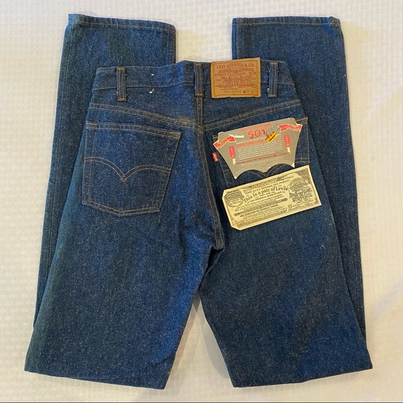 Vintage Levi’s 501 jeans, 1984, never worn or washed, with tags snd flasher tag - Picture 9 of 14